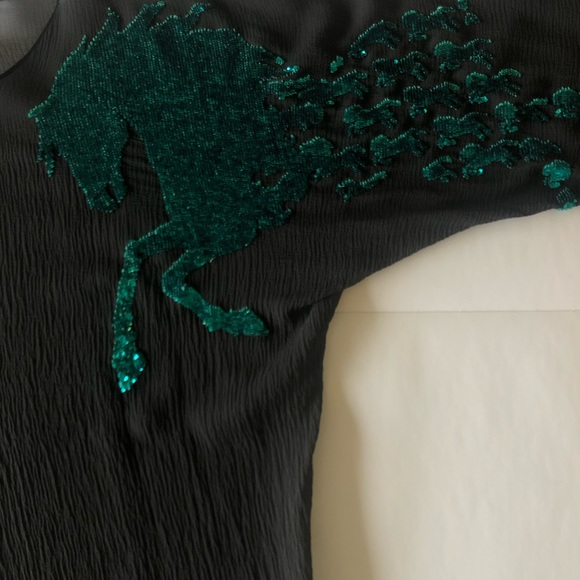 Chloe Stella McCartney 2001  Sequin Horse Blouse - Picture 7 of 12